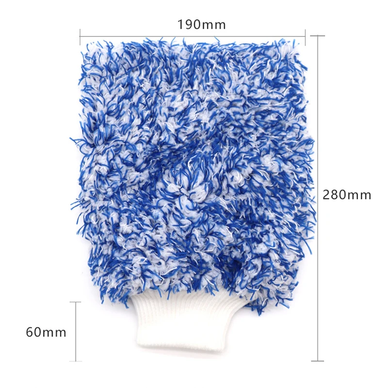 Microfiber Car Mitt Car Cleaning Gloves Microfiber Cleaning Gloves Microfiber Washing Gloves Microfiber Gloves Microfiber Car Washing Gloves Thicken Coral Fleece Absorbent Water Anti-slip Cleaning Gloves Auto Cleaning Tools Car Accessoires