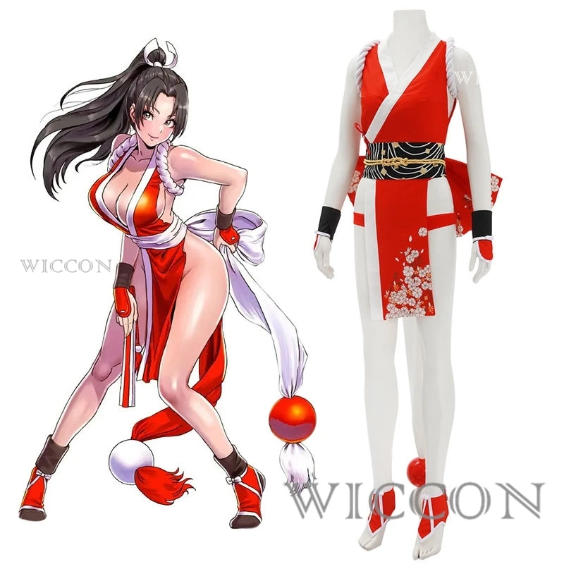 

Костюм для косплея Mai Shiranui, фэнтезийная игра, костюм-Маскировка смертного КОМБАТ, для взрослых женщин, для ролевых игр на Хэллоуин