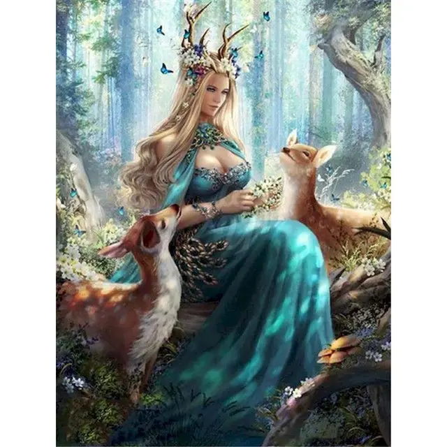 Painting By Numbers Fantasy Characters Elf Queen