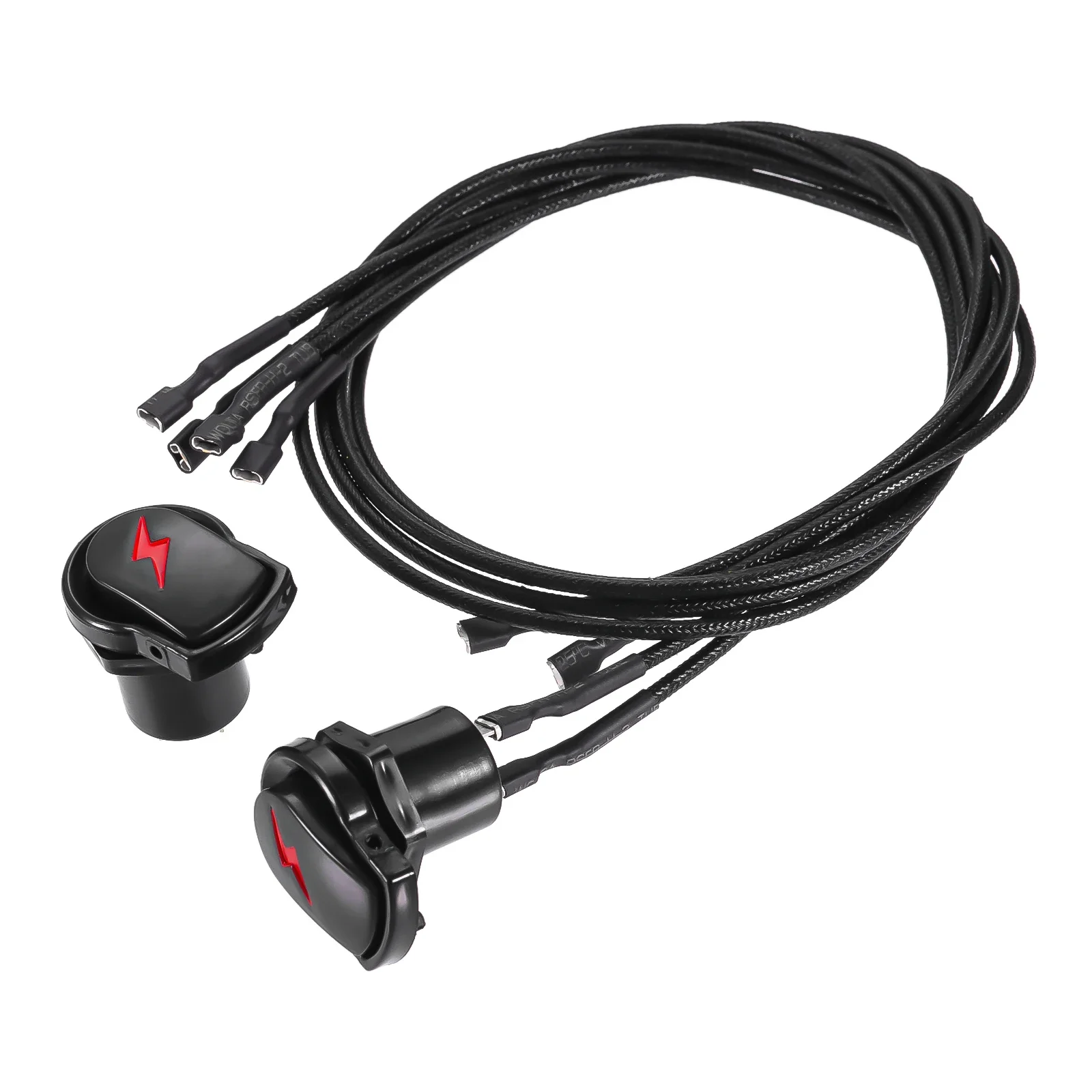 2pcs Electronic Ignition Button Switch Kit Fit for Char-Broil Surefire Grill Igniter Push Button Module Igniter w/ Wires