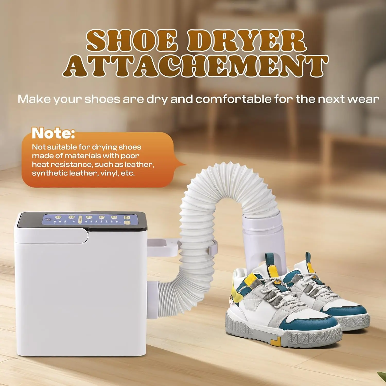 Portable 4-in-1 Electric Clothes Dryer, 700W Timer, Compact for Home Travel (White)