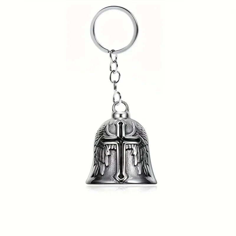 Lion King Pendant and Keychain with Uniquely Carved Bell - Retro Design