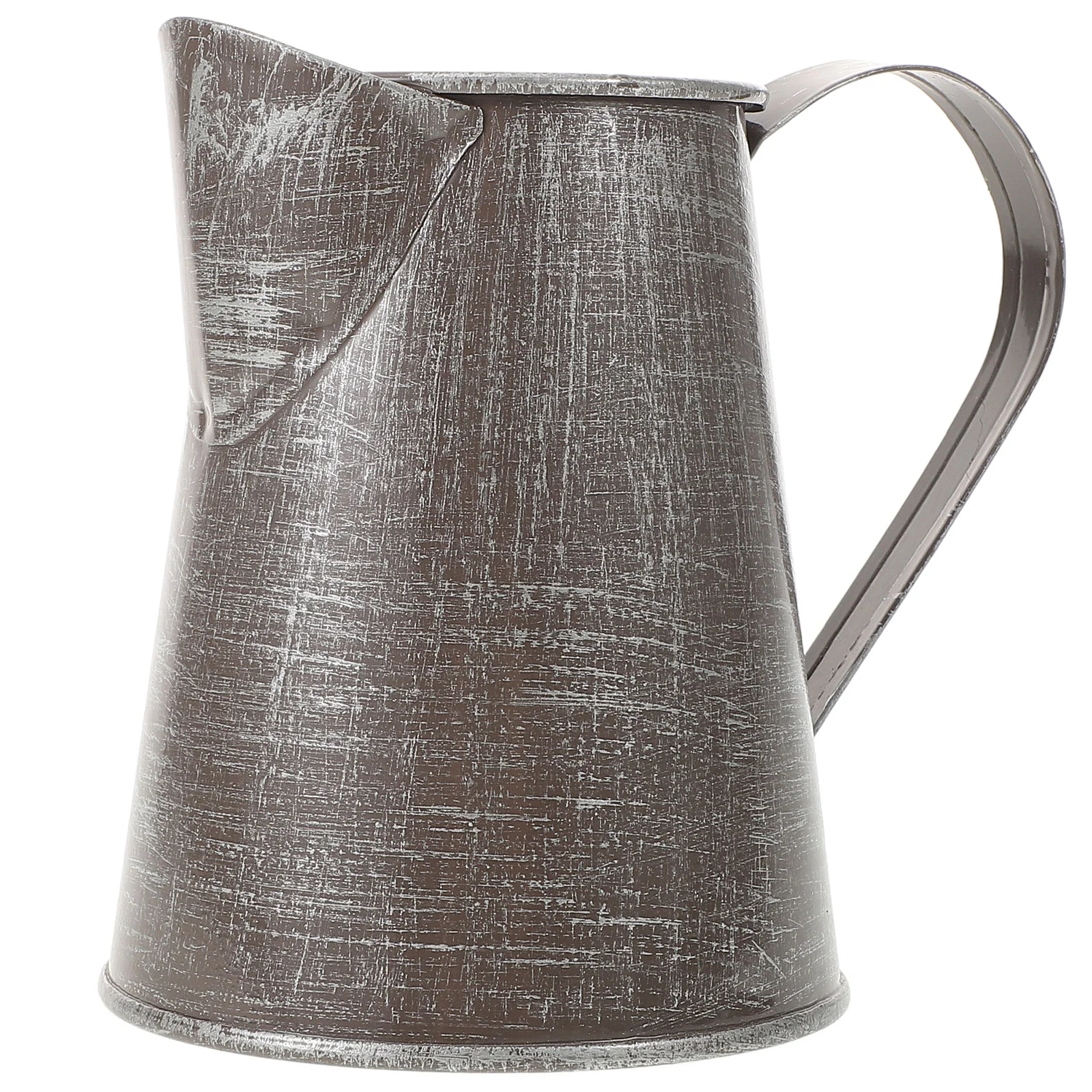 Unusual Iron Flower Pot Dried Bouquet Creative Holder Milk Jug Vase Vintage Ornaments 5