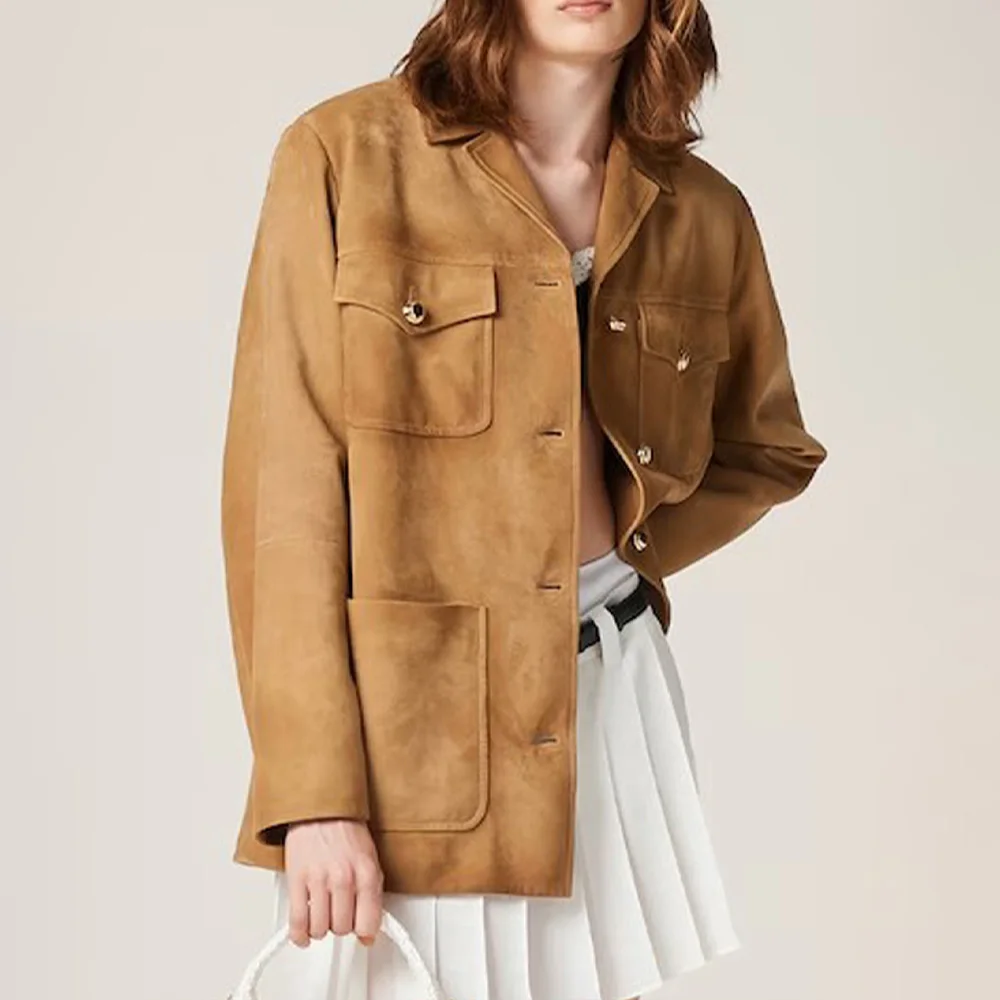 

Suede Long Sleeve Jacket Skirt Ngvp #nigo6821