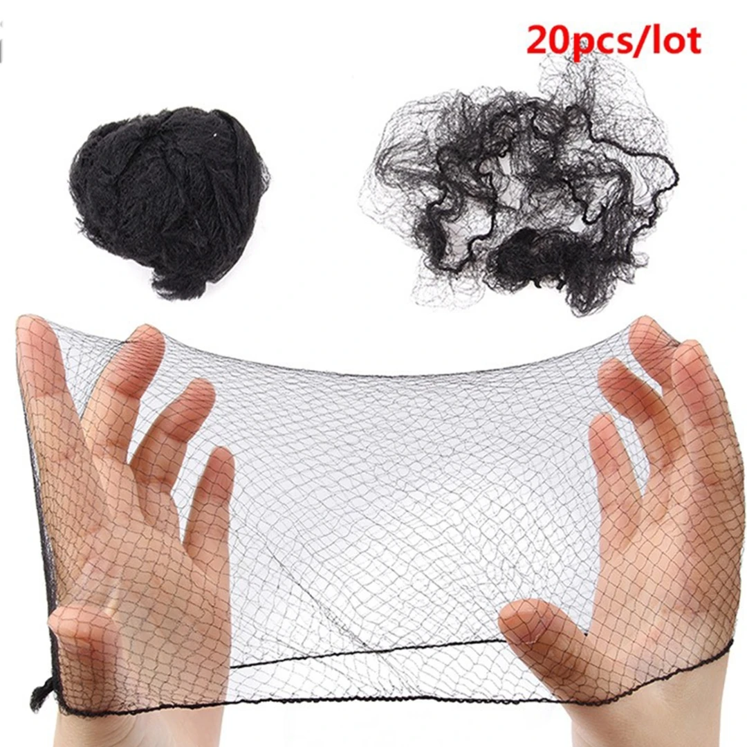 Nylon Hair Net For Bun Hair style 20Pcs
