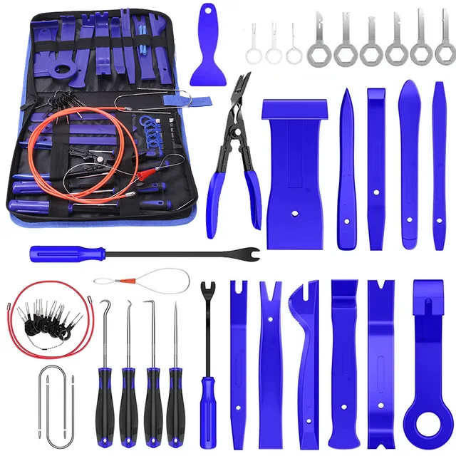 43pcs Hand Tool Set Pry Disassembly Tool Interior Door Clip Panel Trim Dashboard Removal Tool Kit Auto Car Opening Repair Tool 1