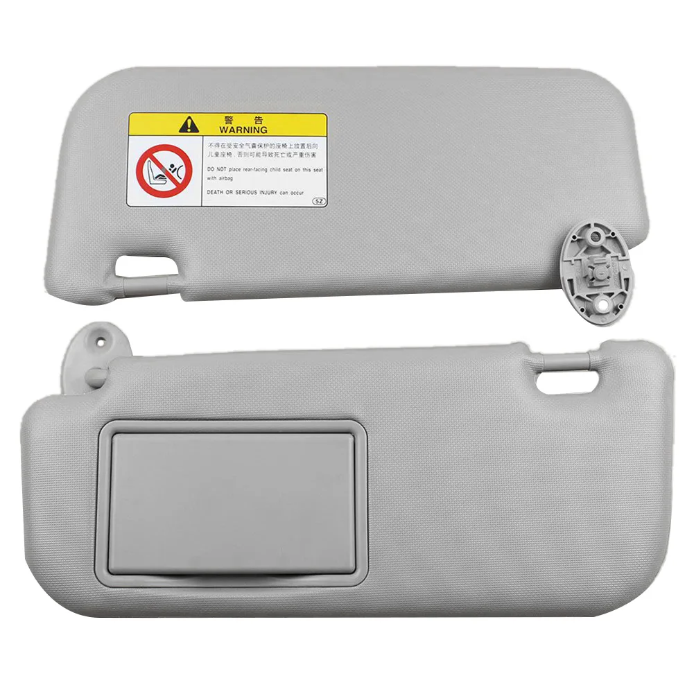 

Car Sun Visor for Toyota Corolla 2014 2015 2016 2017 74320-02B21 74310-02K91 with Mirror Auto Accessories Gray