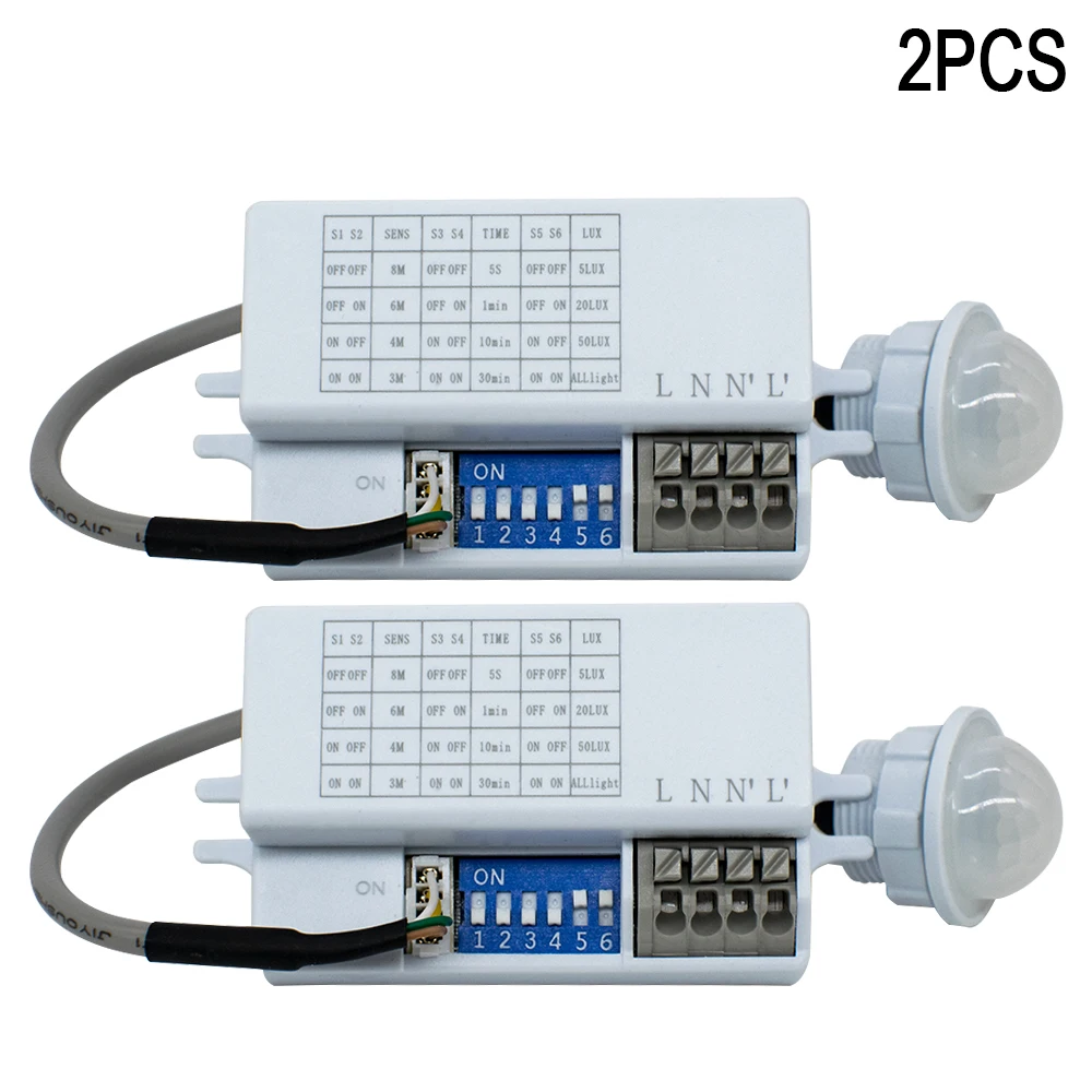 Enhanced Motion Sensor Light Switch with Adjustable Timer and Automatic Lighting Detection
