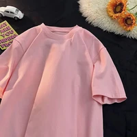 Summer 100% Pure Cotton Men's and Women's Casual Sports Loose Soft Short-sleeved O-neck Comfortable and Breathable T-shirt - Image 5