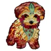 Dog Series Wooden Jigsaw Puzzles Art Unique Animal Shaped Puzzle Diy Leisure Game for Adults Kids Family Home Decor 3