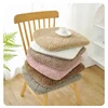 1 Pcs 40x43cm Oval Plush Dining Chair Seat for Home Thickened Warm Non-slip Cushion Car Sofa Removable and Washable Cushions 2