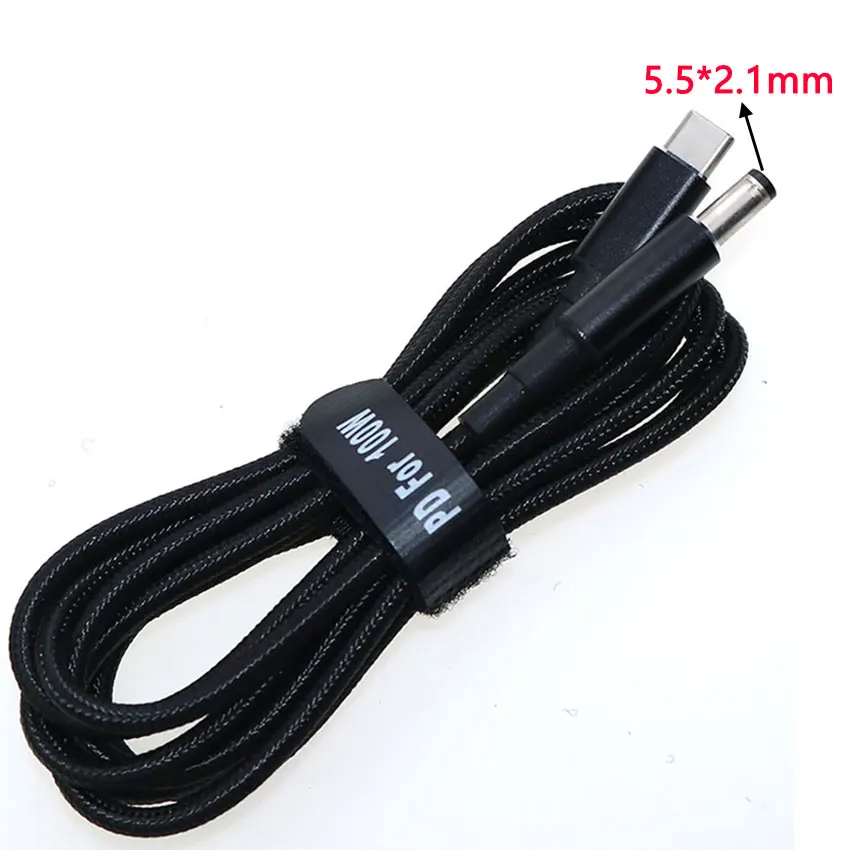Versatile USB-C to Multi-Size DC Male Plug Converter Charging Cable