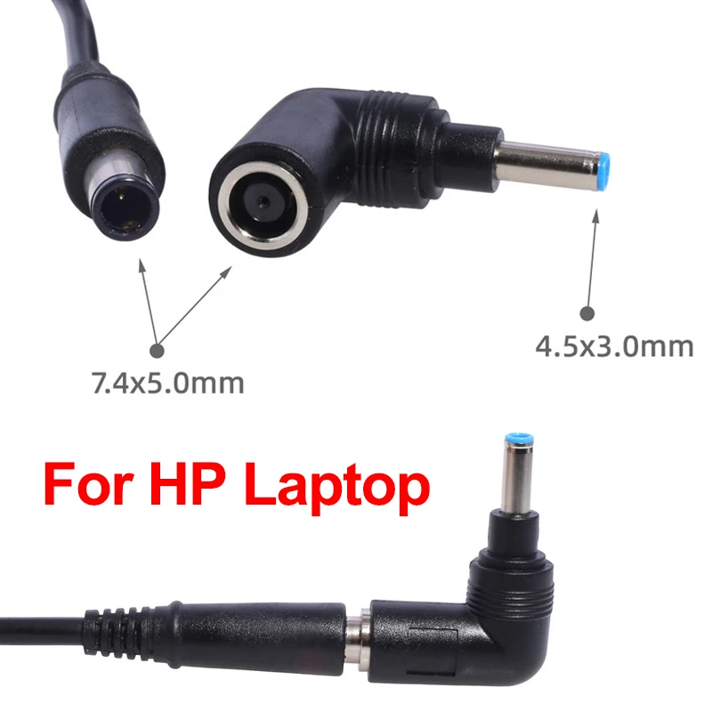 Universal Laptop DC Power Adapter Plug Converter (7.4x5.0mm Female to 4.5x3.0mm Male with Pin)