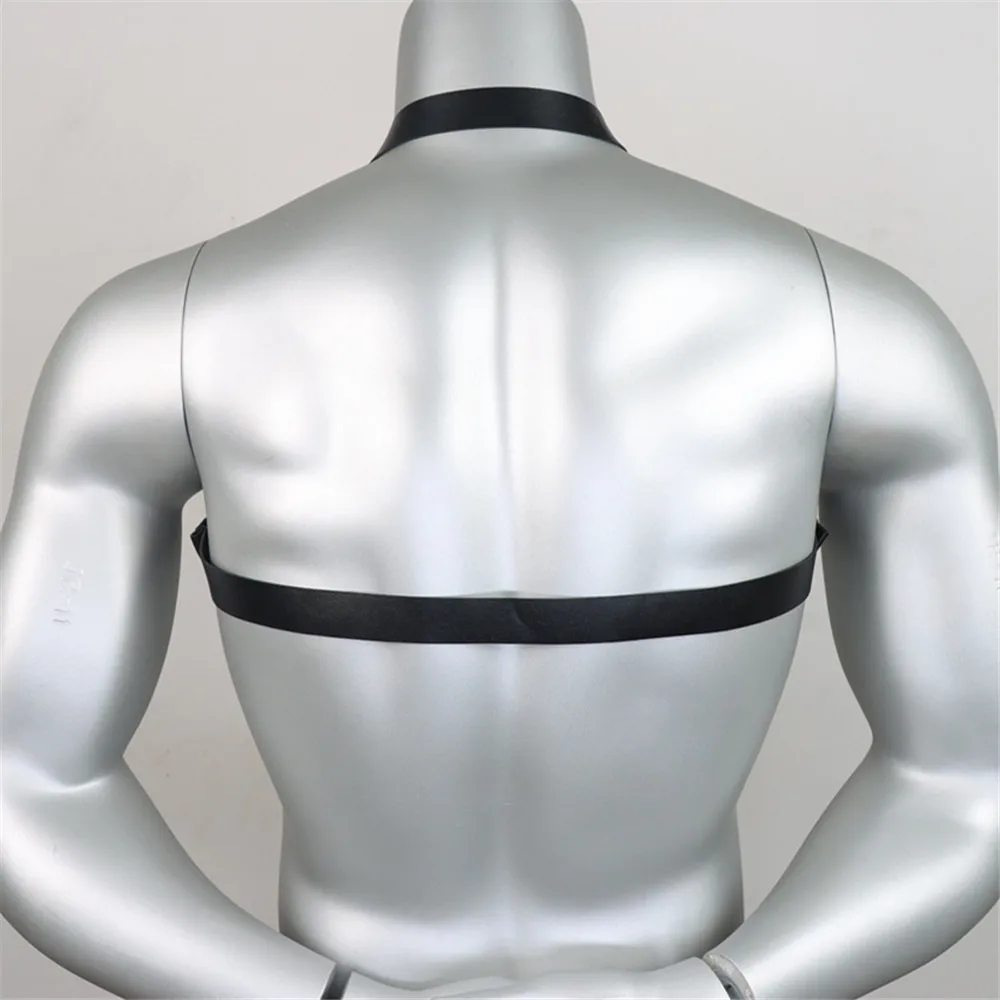 Male Leather Chest Harness Adjustable Rave Gay Clothing BDSM Fetish Full Body Harness Belt Strap for Sex leather chest harness