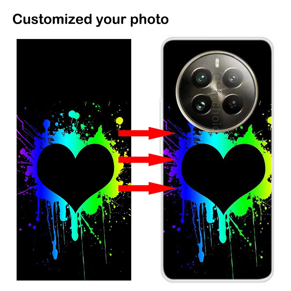 Personalized Clear TPU Phone Case with Custom Design and Text