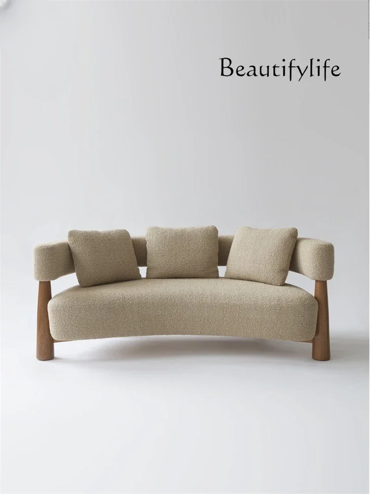 

Sili Style Bed & Breakfast Sofa Creative Strange Shape Solid Wood Curved Sofa