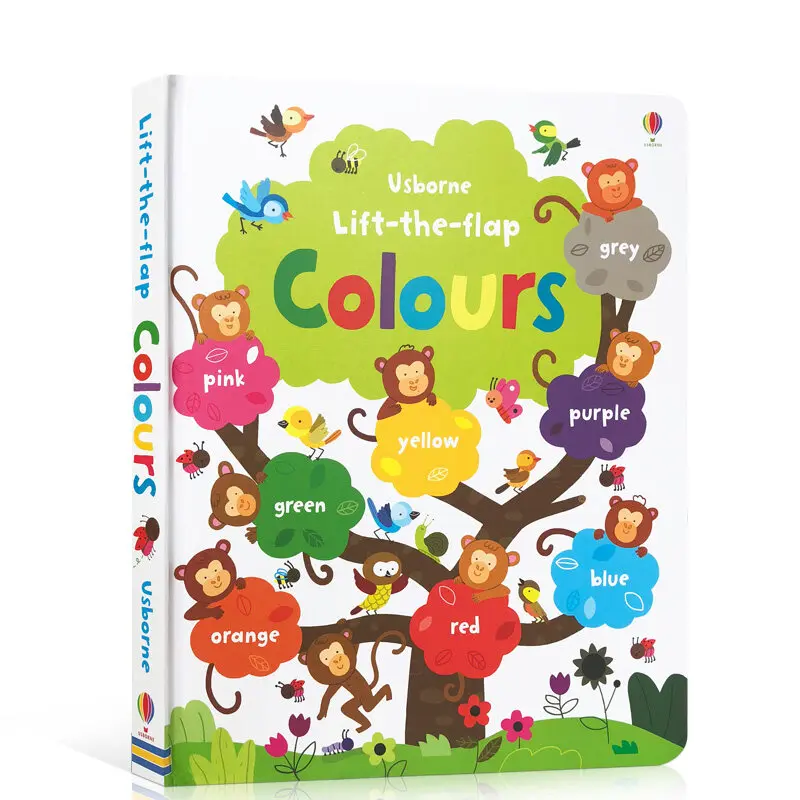 

MiluMilu Usborne Lift The Flap Colours Book Buku Interactive EnlightEnmEnt