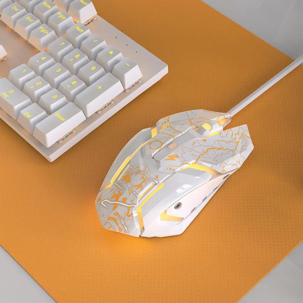 Anime Circundante Wired Gaming Mouse Misaka Mikoto Acelerador Kamijou Touma - Imagem 3