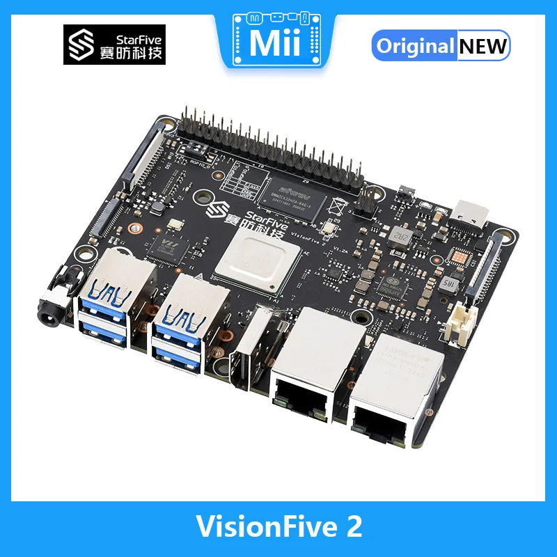 VisionFive 2  ھ RISC-V Dev ,  ھ RISC-V ̱  ǻ (SBC)  3D GPU, 4G/8G,WIFI6 ɼ