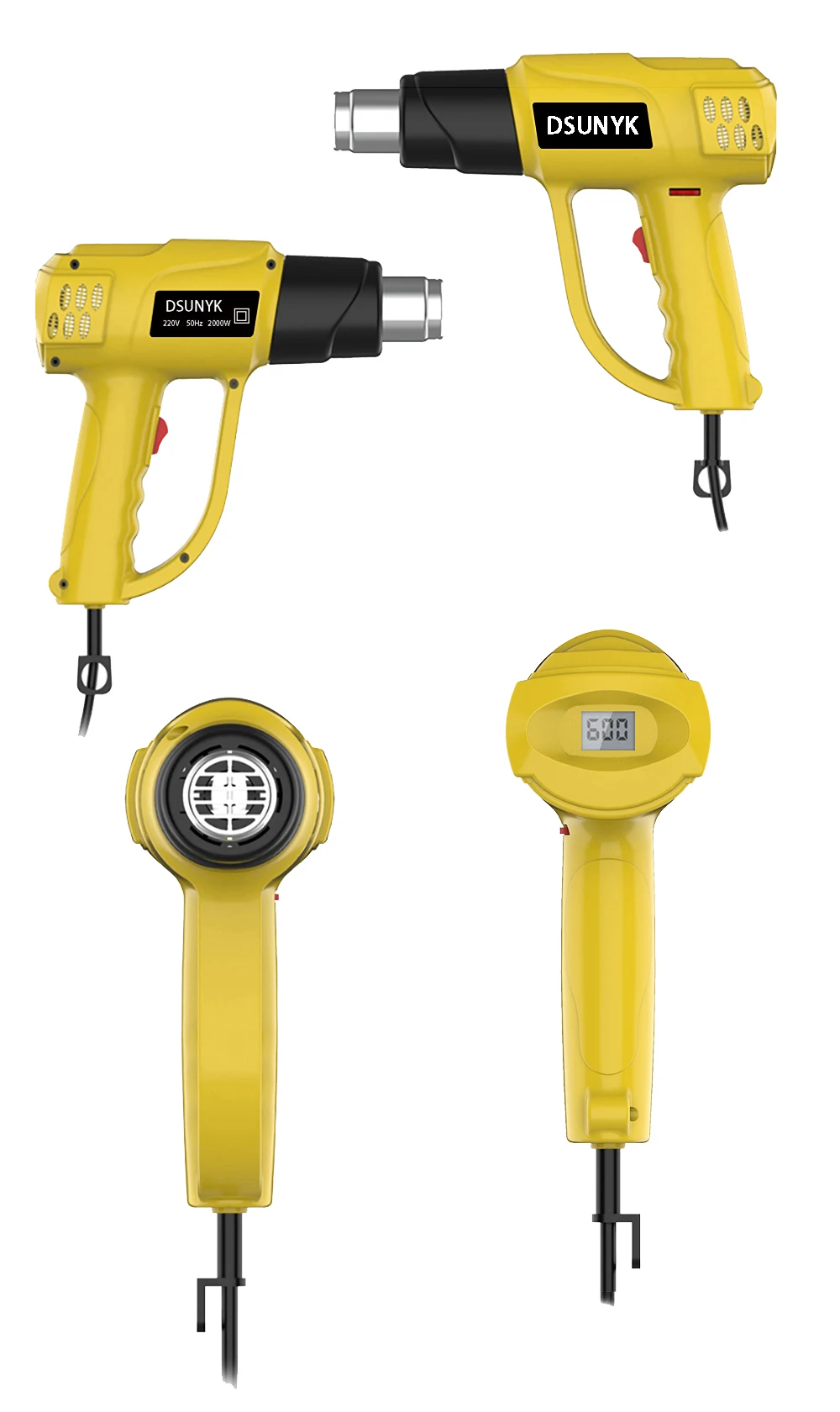 2000W Hot Air Gun Industrial Grade Digital Display Solding Heat Gun Electric Adjustable Temperature Welding Tool Electrical Tool hot air gun,heat gun