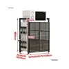 Kitchen Cabinets Small Apartment Kitchen Cabinet Modern Multi-funtional Microwave Oven Kitchenware Storage Cabinet N 6
