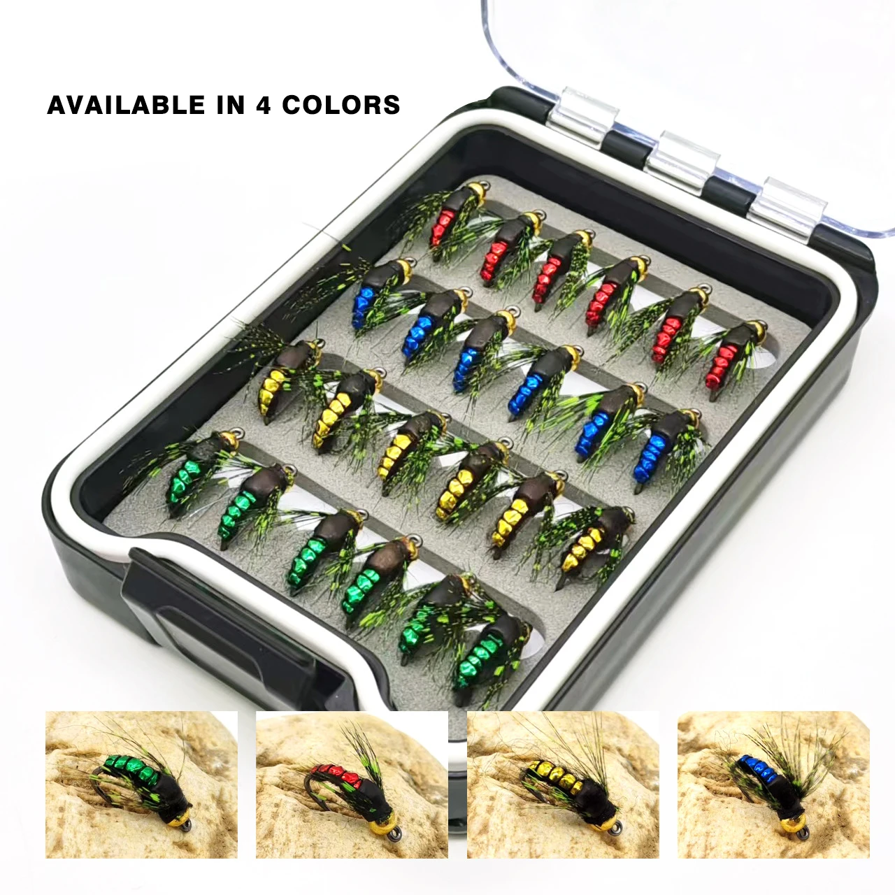 Lot D'Hameçons Plats "Flat Fall Jig" 200g - Couleurs Aléatoires - Pêche Verticale