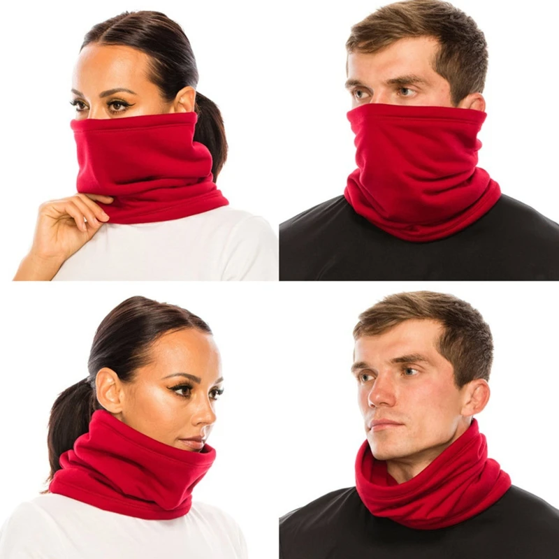 Fleece Scarf Drawstring Fleece Neck Sleeve Scarf Men Bandana Neck Warm Winter Windproof Tube Scarves For Face Snowboard Ski Buff fleece scarf polar fleece scarf bandana neck cover neck tube scarf neck wrap neck gaiter bandana headscarf multifunctional bandana tactical scarf