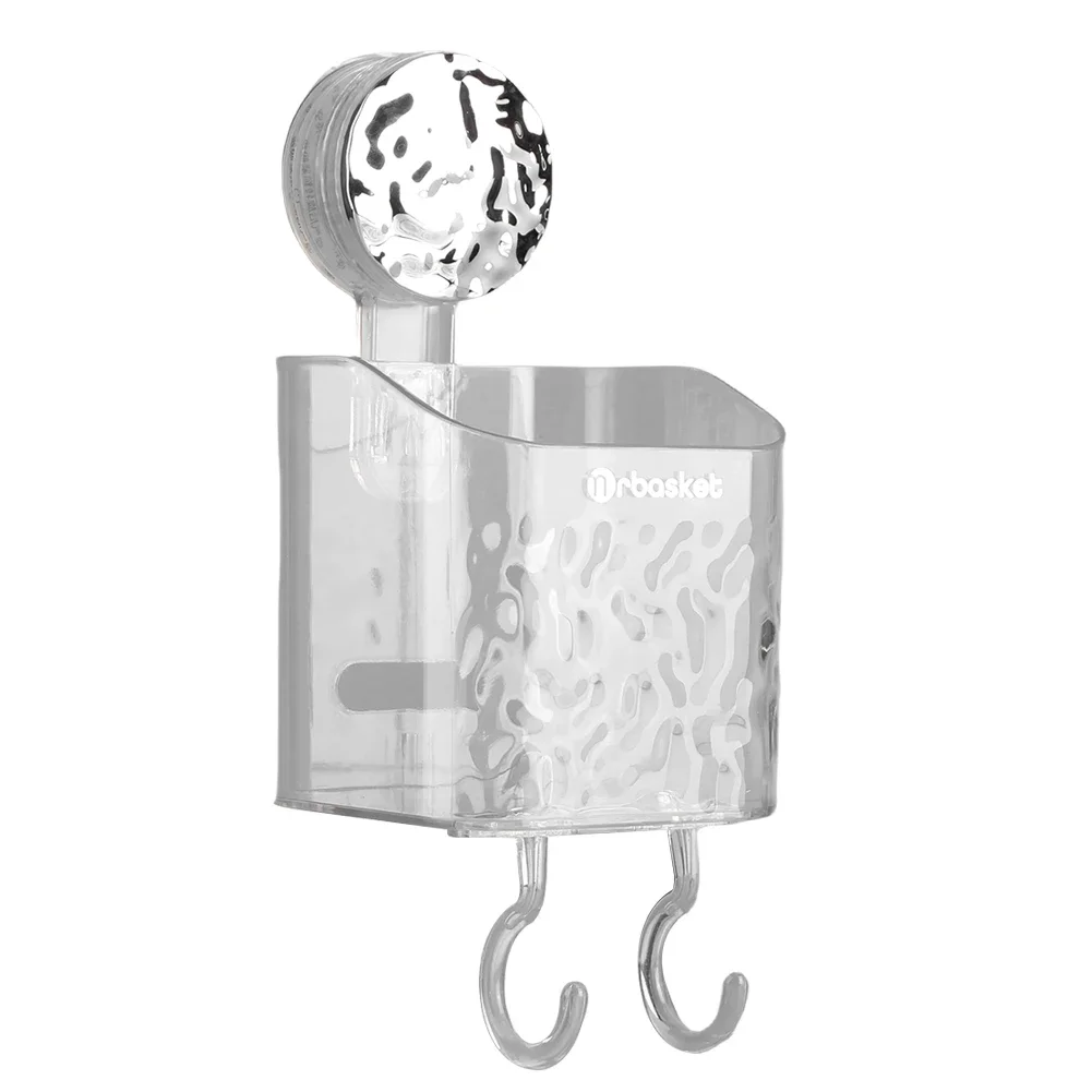 Multifunctional Bathroom Shower Basket Light Luxury Style Wall Mounted Organizer Shelf Wall Mounted Storage Rack Basket Holder