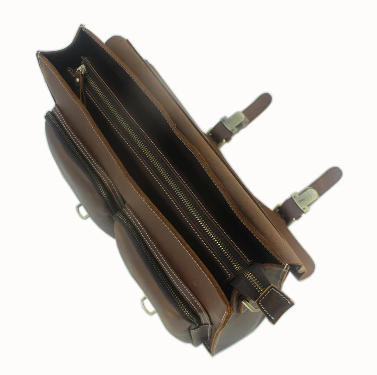 Crazy Horse Cowhide Leather Briefcase