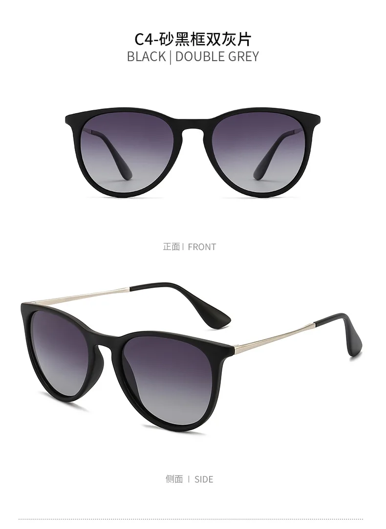 2025 Retro Polarisierte Sonnenbrille Frauen Hohe Qualität Luxus Marke Designer UV Schutz Spiegel Cat Eye Sonnenbrille Für Männer UV400 – Detail 10