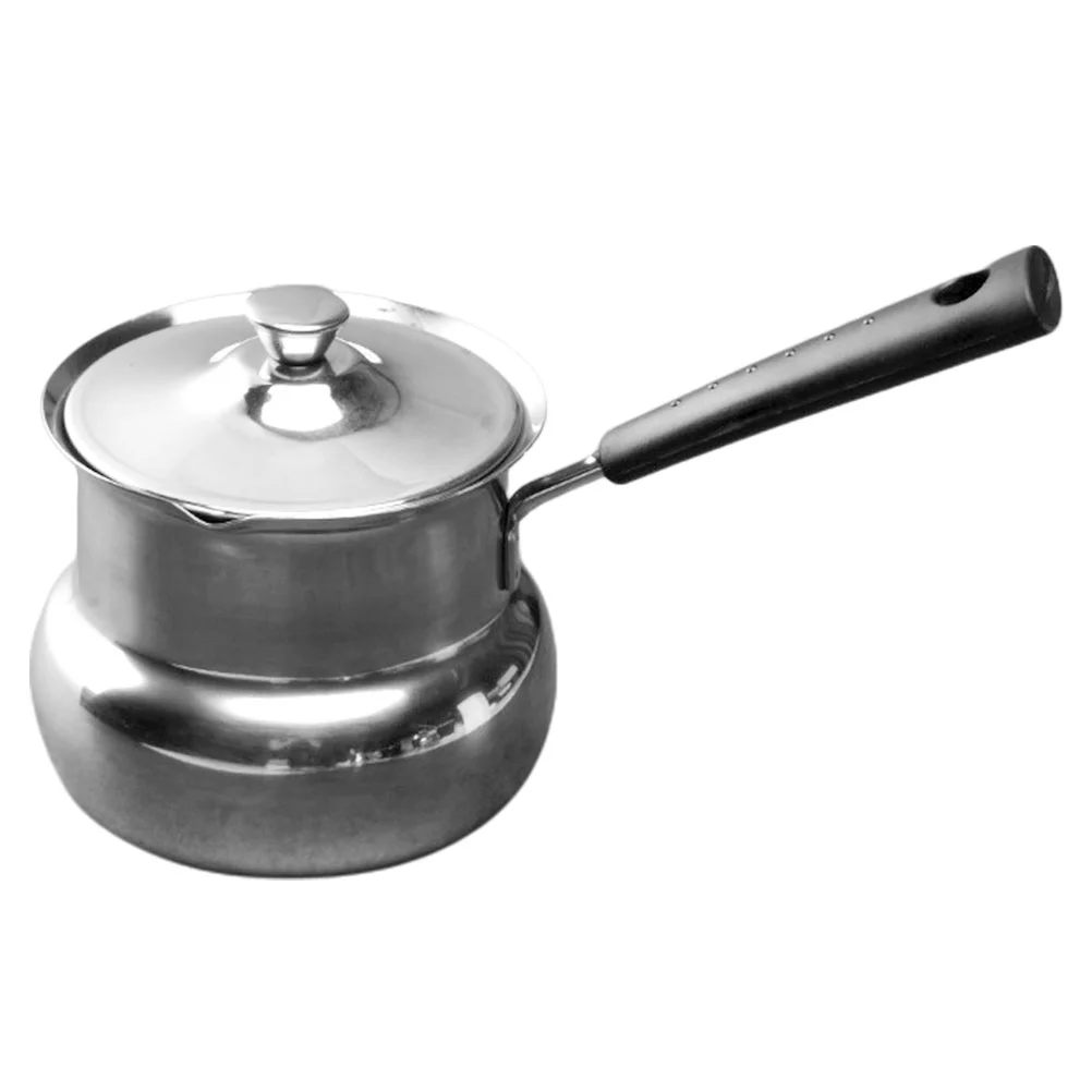 

Sherchpry Milk Frothing Pitcher Stainless Steel Melting Pots Mini Milk Pot Butter Warmer Pan Miniature Saucepan Turkish