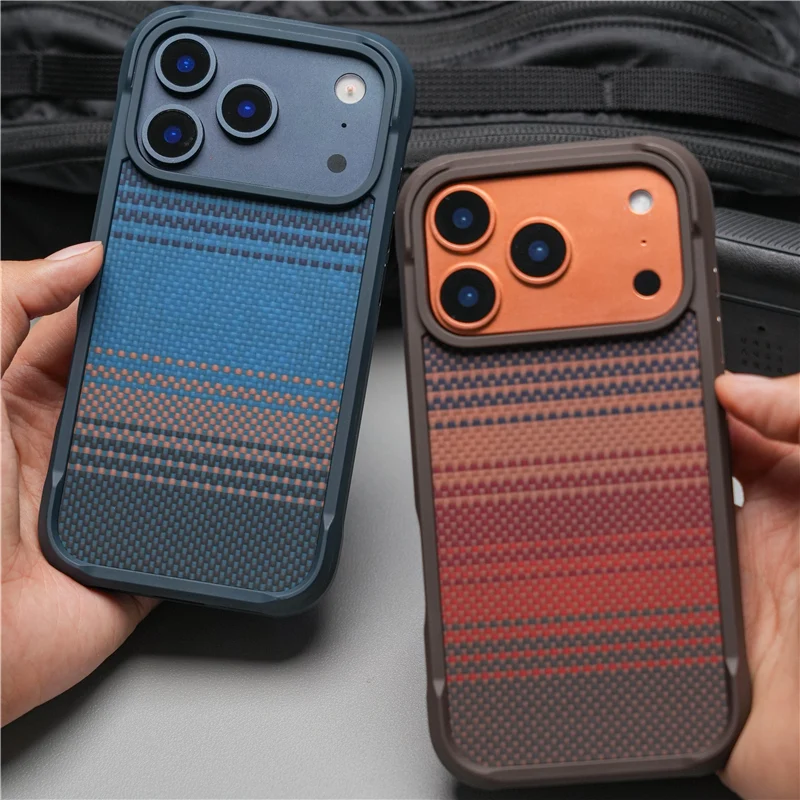 Geometric Tech Woven Magnetic Matte Shockproof Hard Protective Case