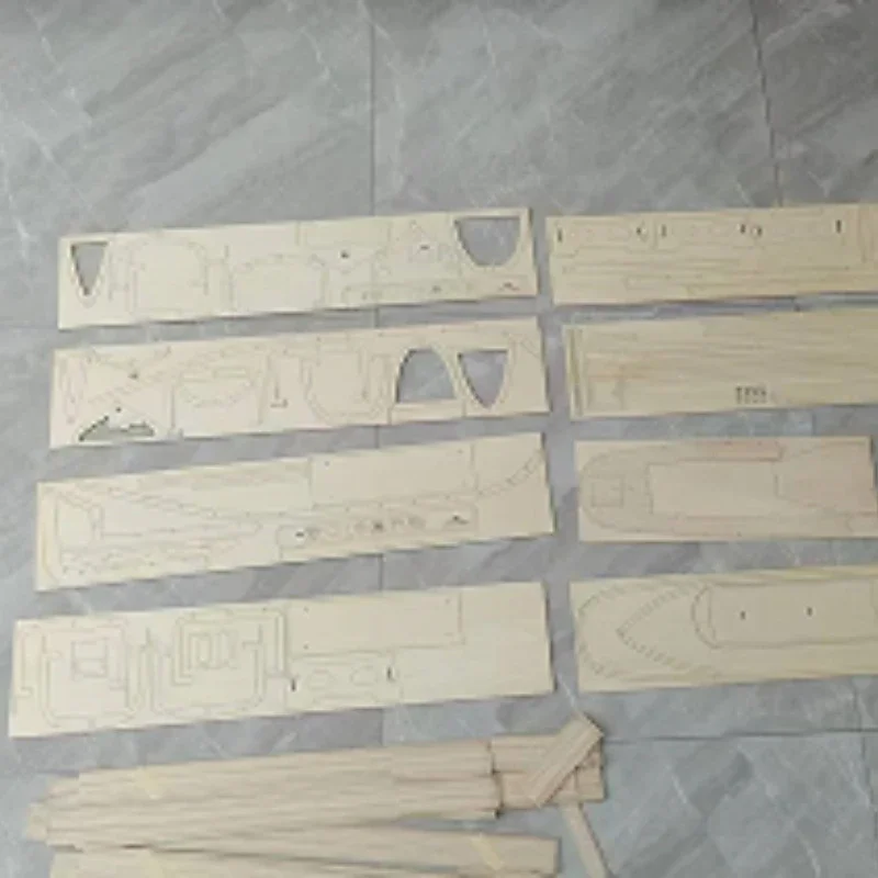 100CM Open Hatch DIY Handmade Boat Wooden Steamboat Kit Model Assembly Ship Board Partsces 6