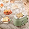 Retro Western Breakfast Bread Making Machine Multifunction 2 Slice Bread Toasters Wider Card Slot Design Machine for Bread 3