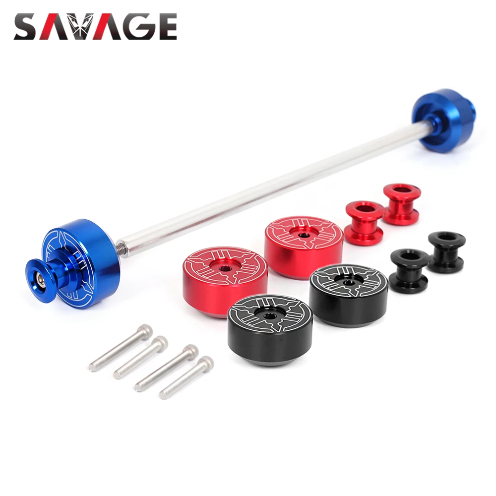 MT07 FZ07 Rear Front Wheel Axle Fork Crash Slider Motorcycle Stand Screw Swingarm Spools For YAMAHA MT-07 FZ-07 XSR700