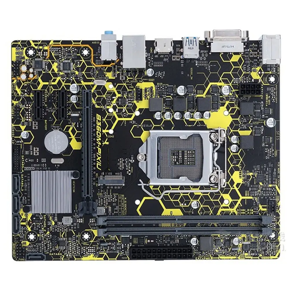 

For B360M-PIXIU Desktop Motherboard B360 Socket LGA 1151 For i3 i5 i7 DDR4 32GB SATA3 USB3.1 Micro ATX
