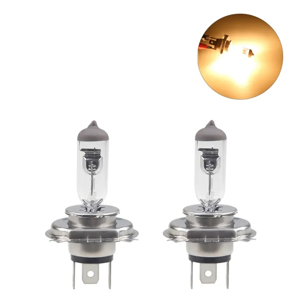 10Pcs H4 55W Halogen Xenon Car Light Bulb 12V 4300K High Low Beam Car Headlight Lamb Factory Price Car Styling Parking  H4 Coche 3