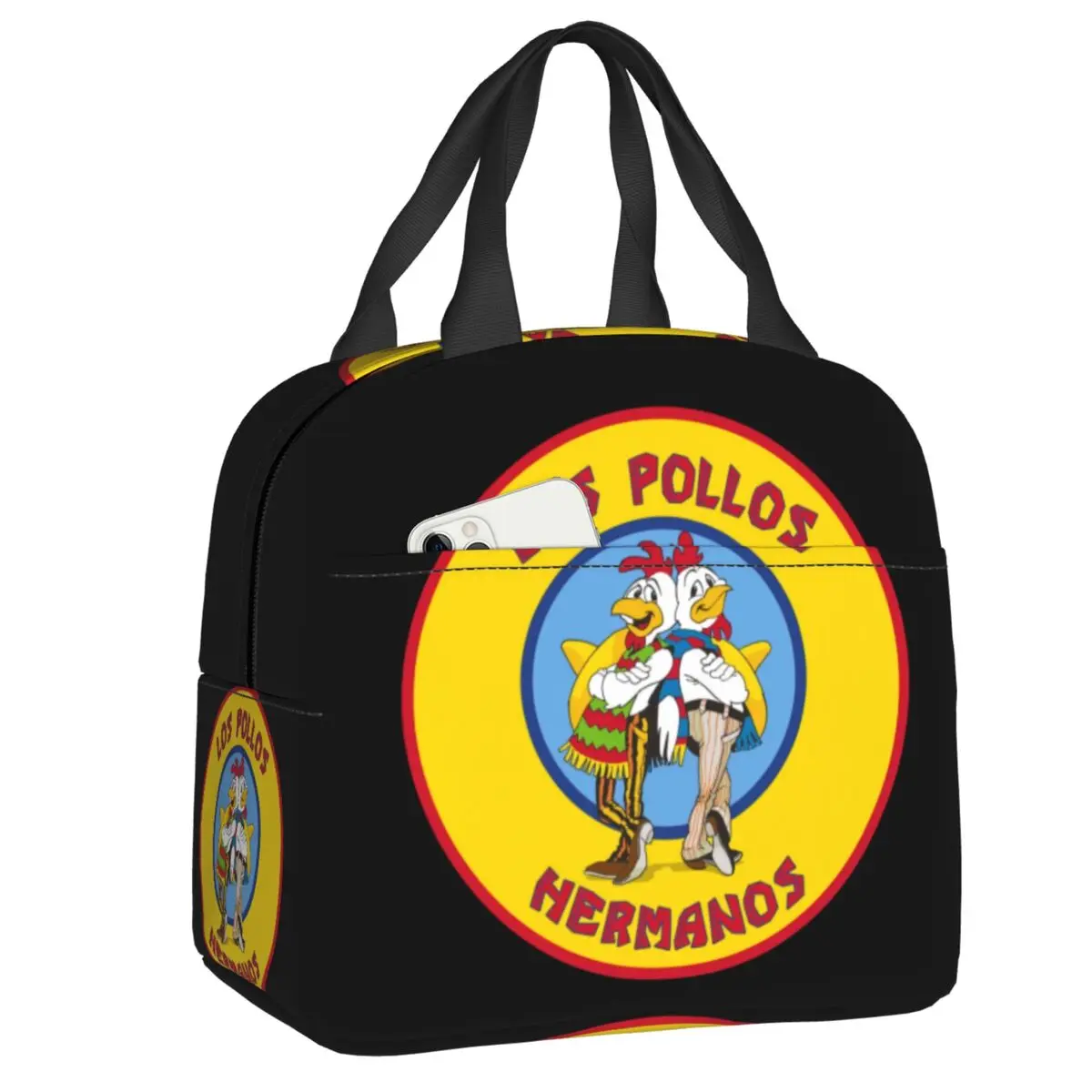 

Ланч-бокс «во все тяжкие» Los Pollos Hermanos, охладитель для куриц, братьев, Термоизолированный Ланч-бокс для женщин, школьников