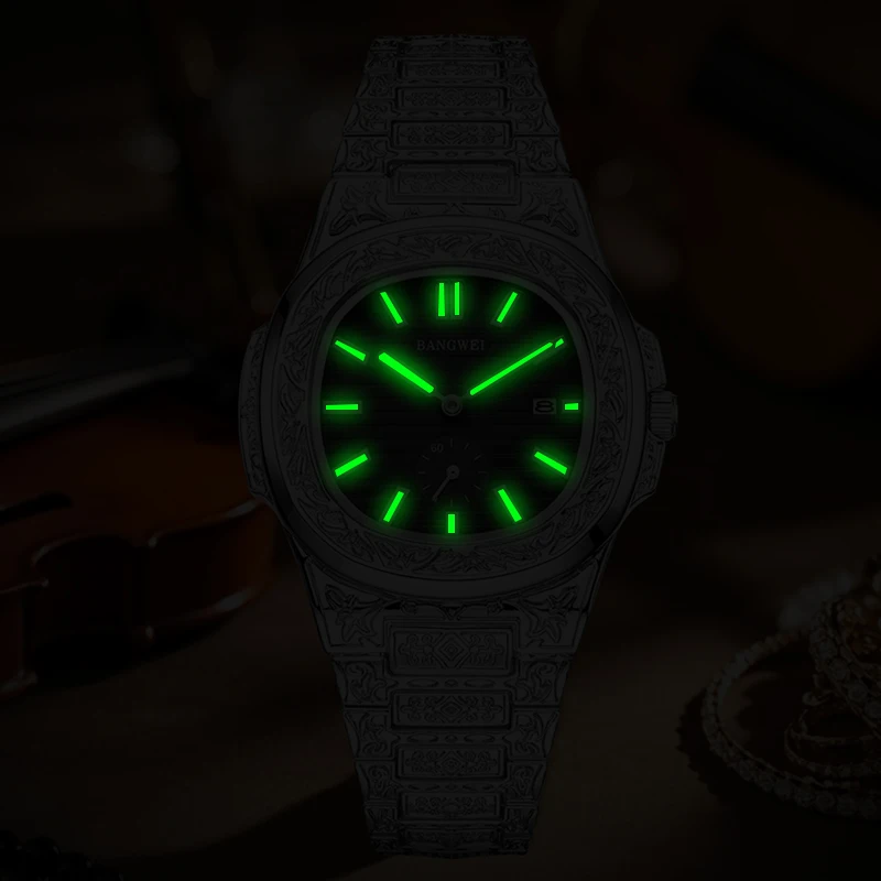 LIGE New Creative Square Watch For Men Casual Sports Waterproof Men's Quartz Wristwatch Fashion Luminous Date Chronograph Male