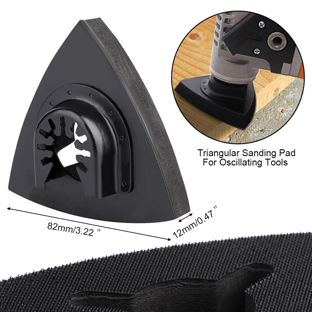 Multitool High Carbon Steel 80mm 1PC Quick Release Oscillating Tool Sanding Pad for Multiple Brands High Quality 06750025 blade backing pad screw for multitool easy and quick installation compatible with 2626 20 f40a 2626 20 f40b