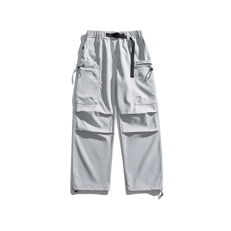 Men's Loose Fit Cargo Pants with Adjustable Outdoor Style