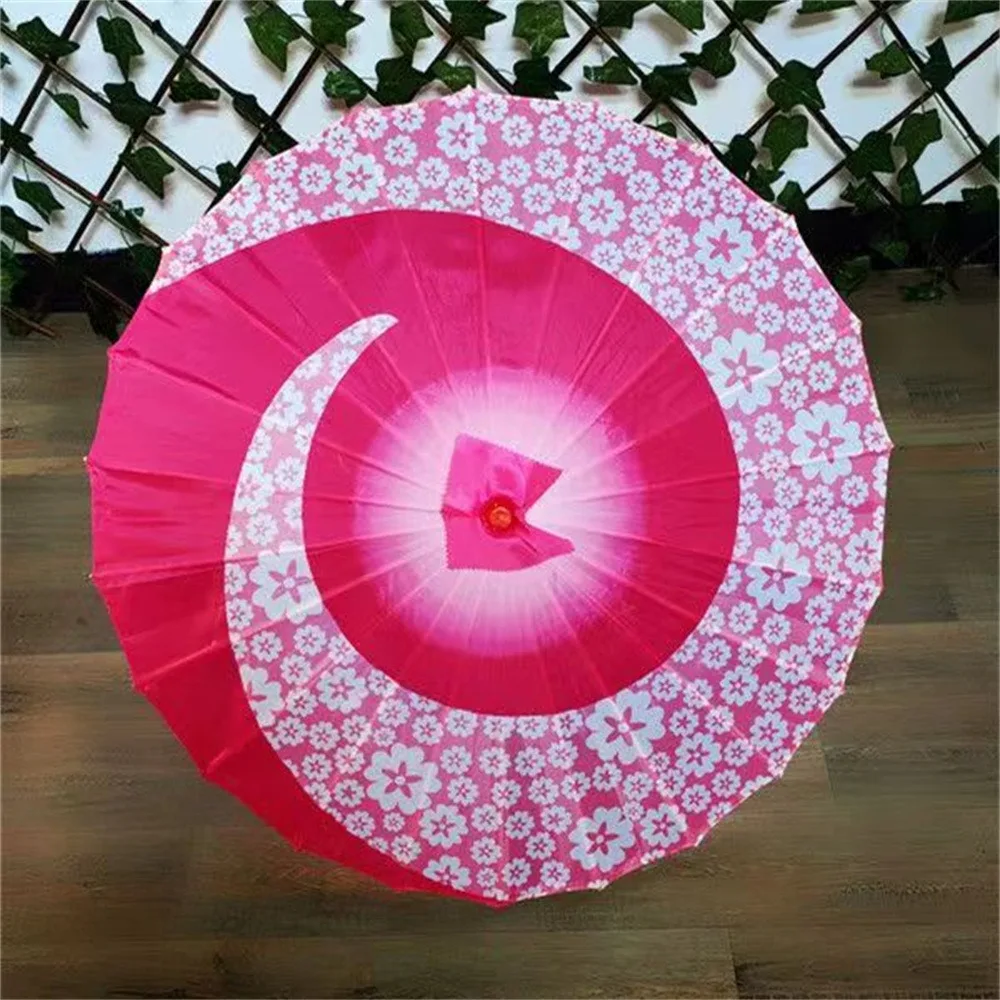 Classic Chinese Oil Paper Umbrella Japanese Style Oil Paint Umbrellas Durable Rain Women's Parsol Sun UV Protection Cosplay Prop