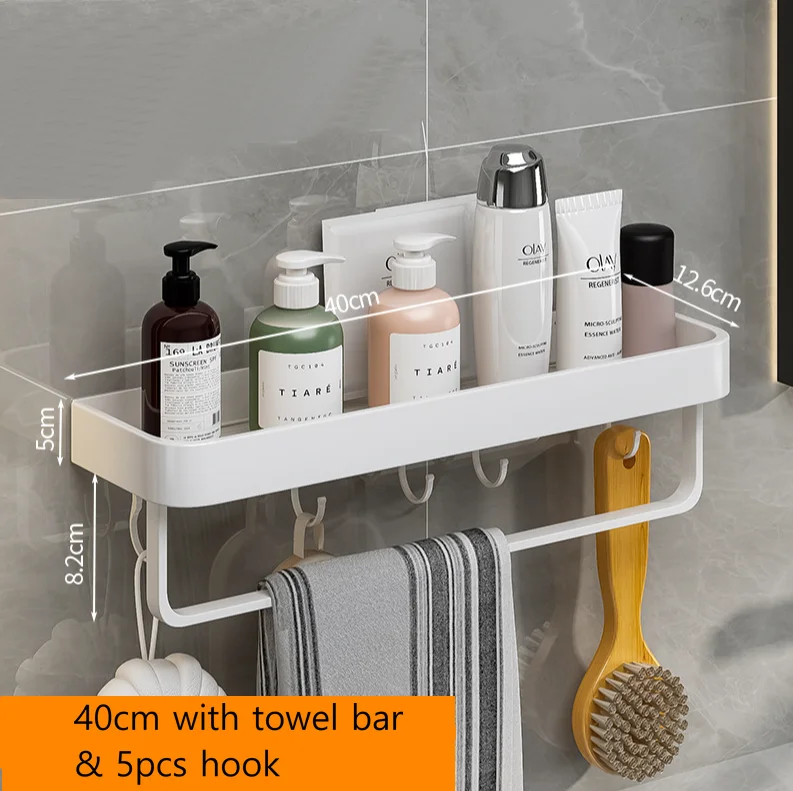 40cm bar 5hook white