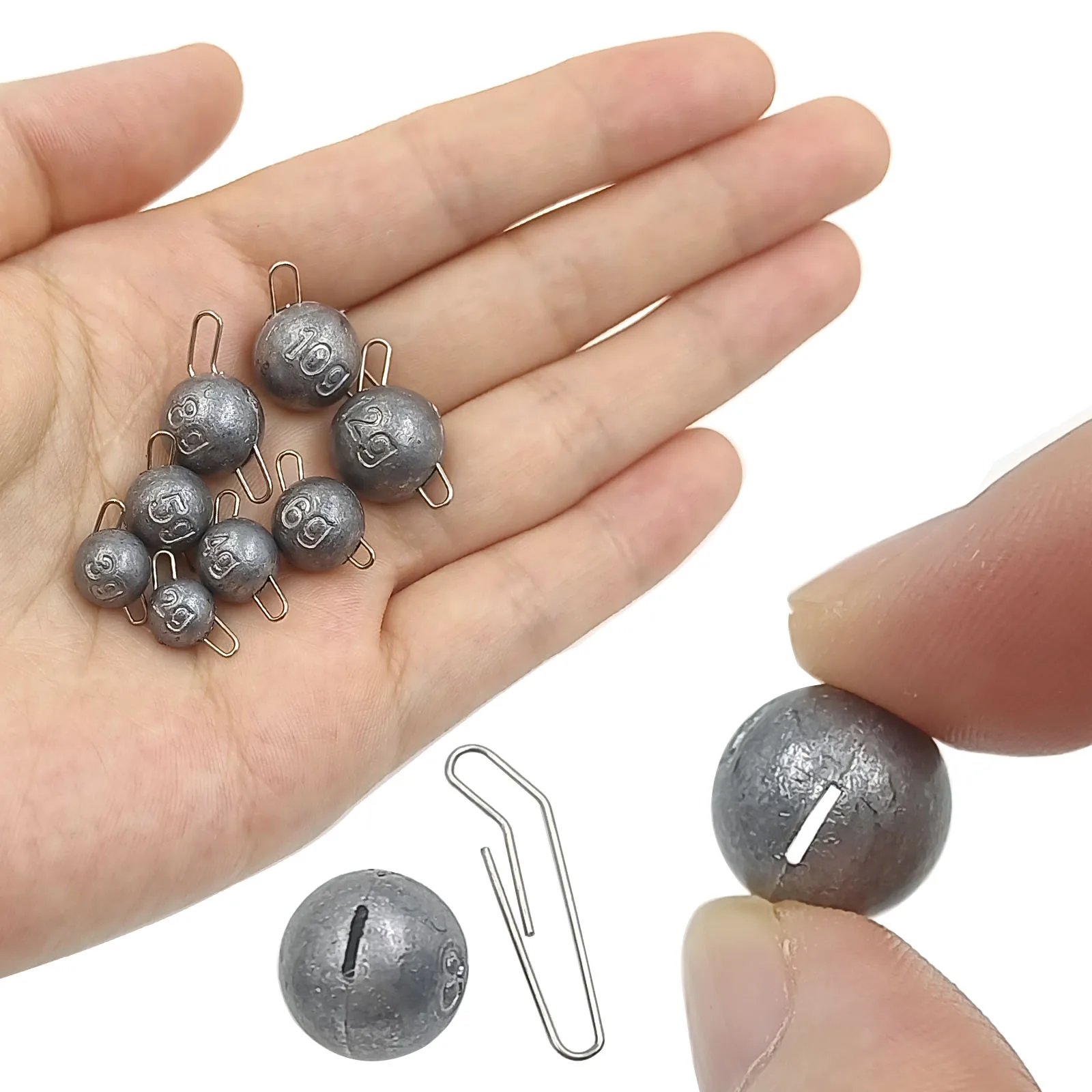 22) 10 oz Cannonball Sinkers - Lead Fishing Weights - Free