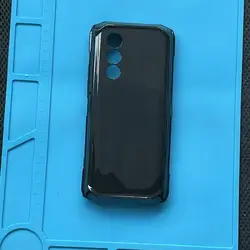 Clear Soft TPU Phone Case - Transparent Protective Cover for Pc + tpu (Black)