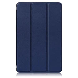 Trifold Leather Tablet Case for Samsung Galaxy Tab S9 Series - 2023 (Dark blue)