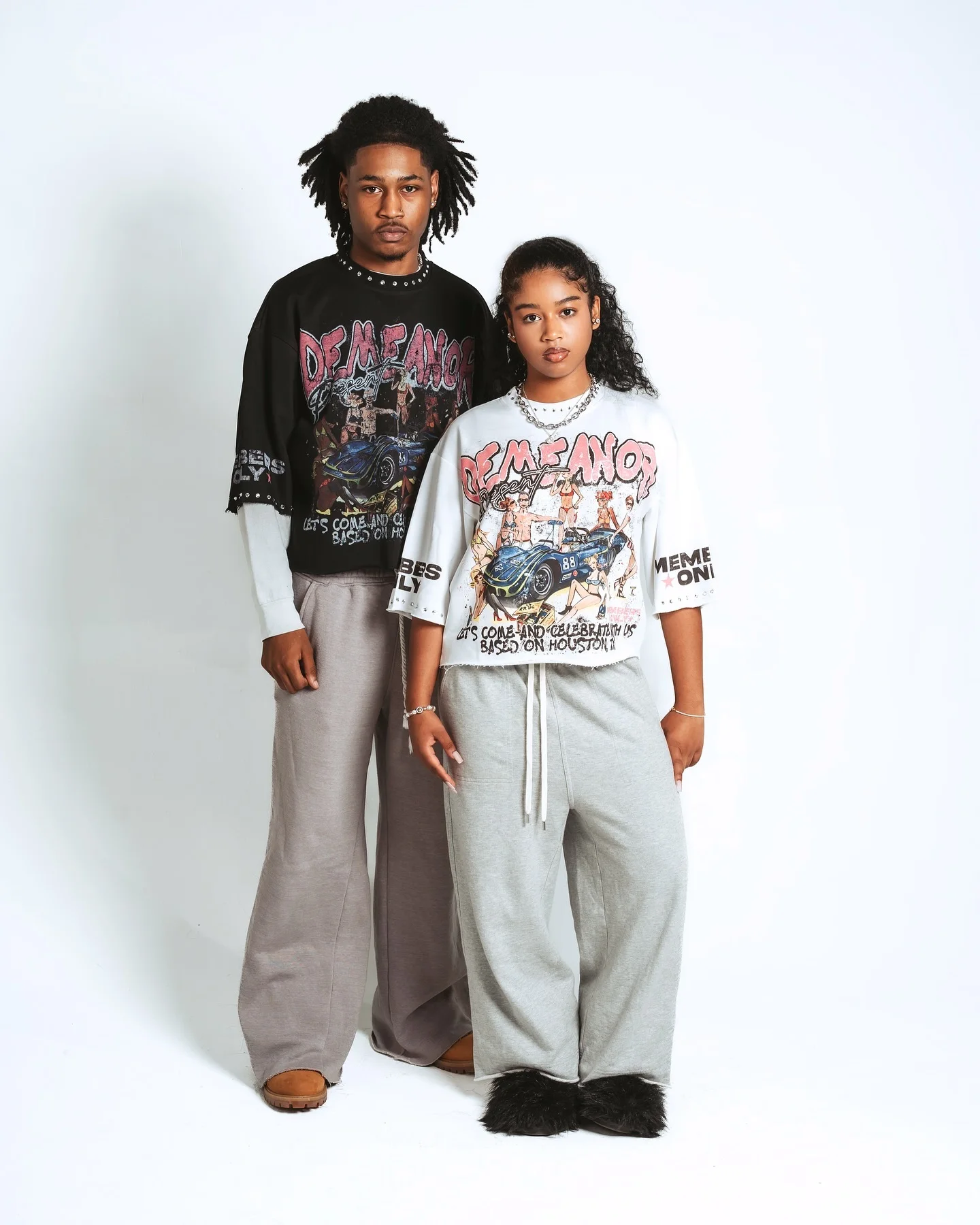 Womens Harajuku Klein Stone Embroidery Crop Tees Y2k Gothic