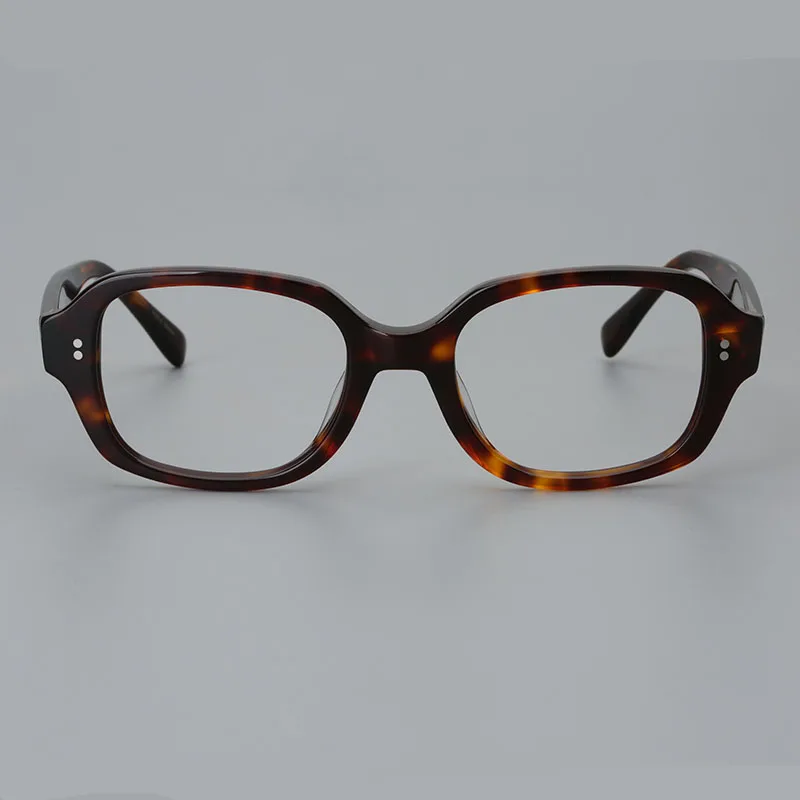 Hewei Unisex Full Rim Rectangle Acetate Eyeglasses 0026 Image 9