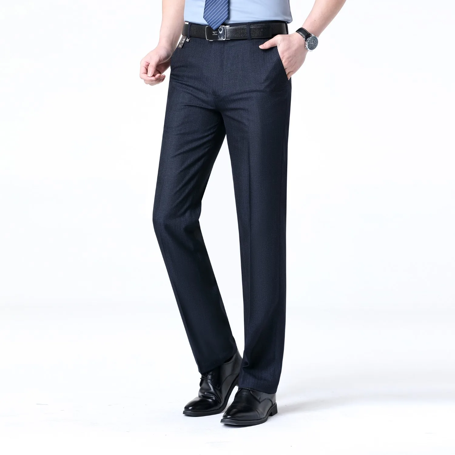 Brand New High-end Men's Wool Pants -Wool Blend Thin Fabric for Summer,Business Formal Dress Pants,Wool Blend Trousers