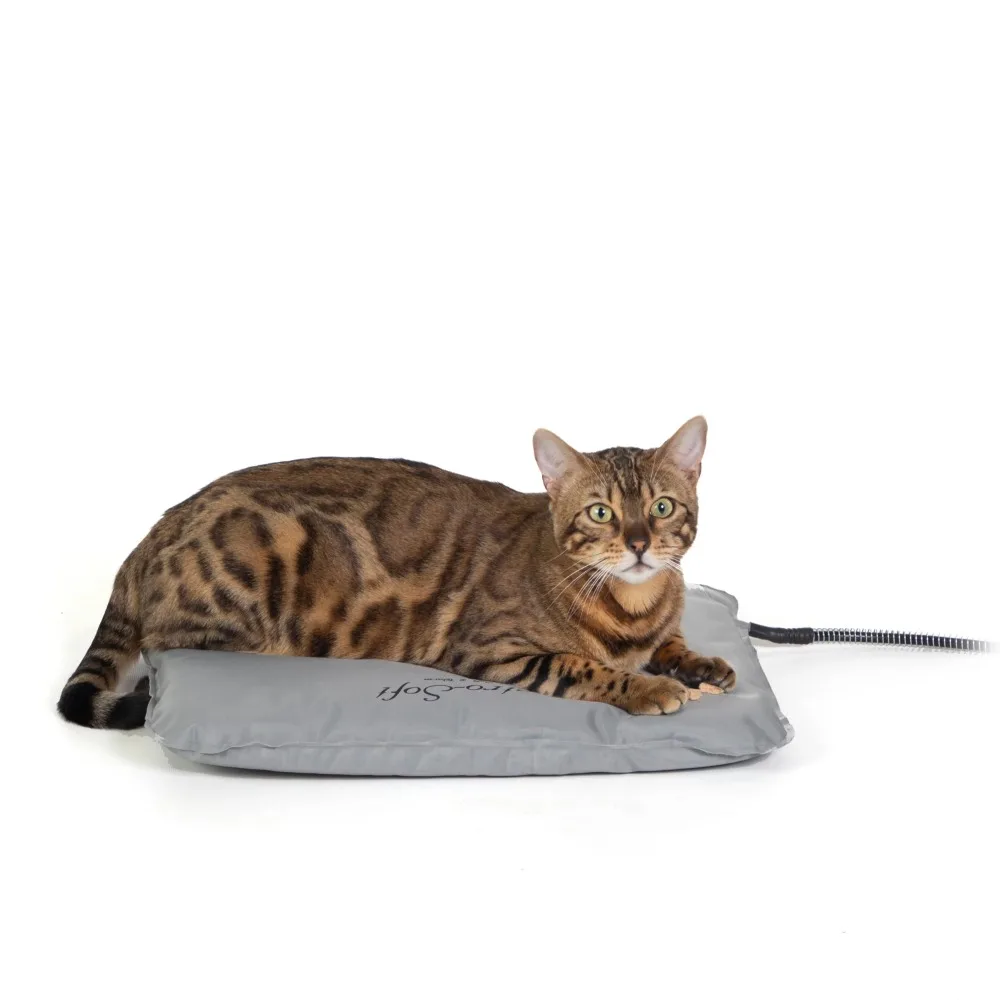 

K&H Pet Products Lectro-Soft Outdoor Heated Pet Bed Gray Small 14 X 18 Inches